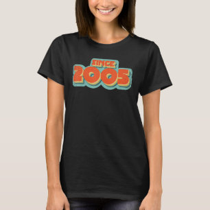 Camiseta Año de nacimiento 2005 retro y cosecha diseñado 2