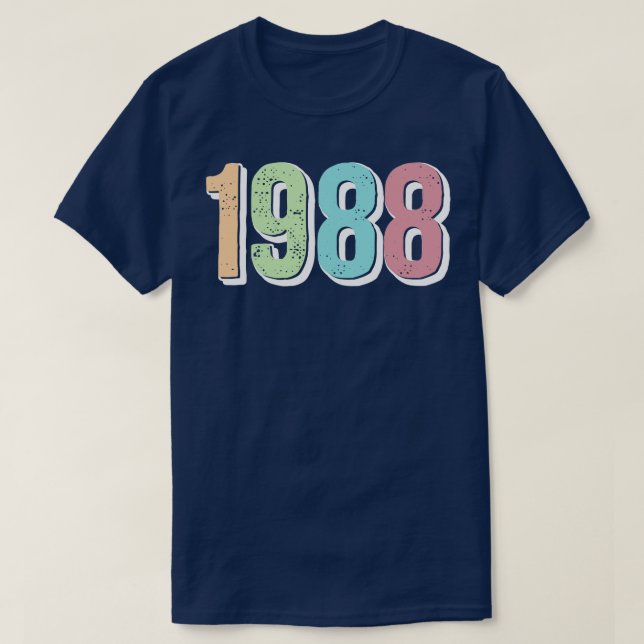 CAMISETA AÑO DE NACIMIENTO DE 1988 (Diseño del anverso)