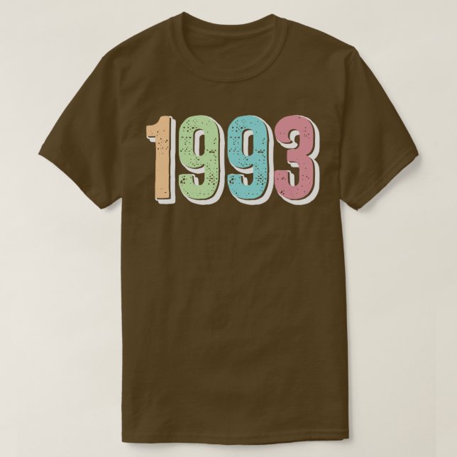 CAMISETA AÑO DE NACIMIENTO DE 1993 (Diseño del anverso)