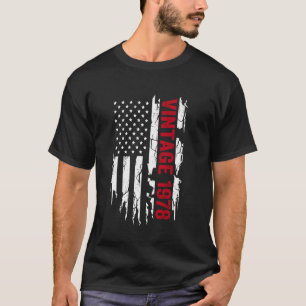 Camiseta Año de nacimiento de la bandera estadounidense 197