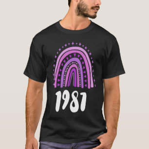 Camiseta Año De Nacimiento Del Arcoiris Púrpura 1987 Cumple