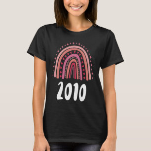 Camiseta Año De Nacimiento Del Arcoiris Rojo 2010
