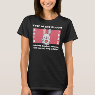 Camiseta Año de nacimiento del conejo 1963