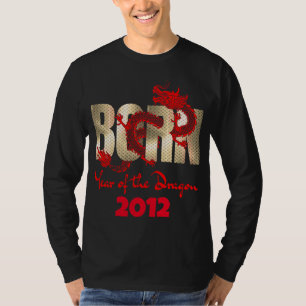 Camiseta Año de nacimiento del Dragón 2024, 2012, 2000, 198