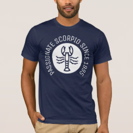 Camiseta Año de nacimiento personalizado Apasionada Zodiac