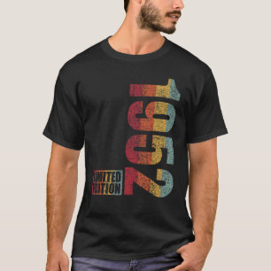 Camiseta Año De Nacimiento Retro Vintage 1952 Para Hombres