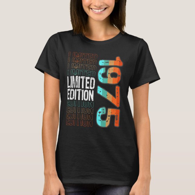 Camiseta Año de nacimiento retro vintage 1975 (Anverso)