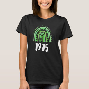 Camiseta Año De Nacimiento Verde Del Arcoiris 1975 Cumpleañ