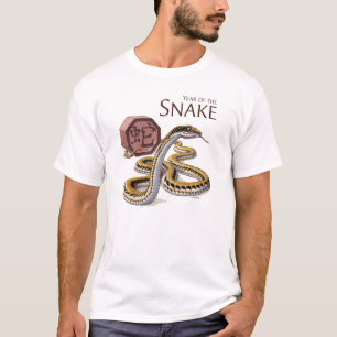 Camiseta Año del arte chino del zodiaco de la serpiente