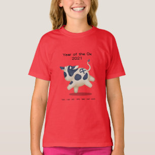 Camiseta Año del Buey 2021 Animal del Zodiaco Lindo