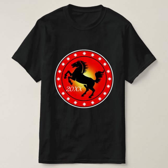 Camiseta Año del Caballo (Diseño del anverso)