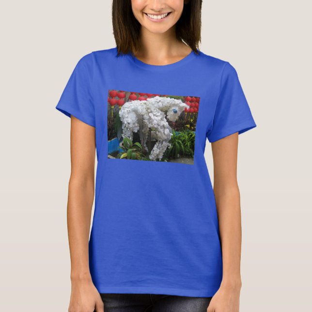 Camiseta Año del caballo | 春 節 馬... Topiario chino de flore (Anverso)
