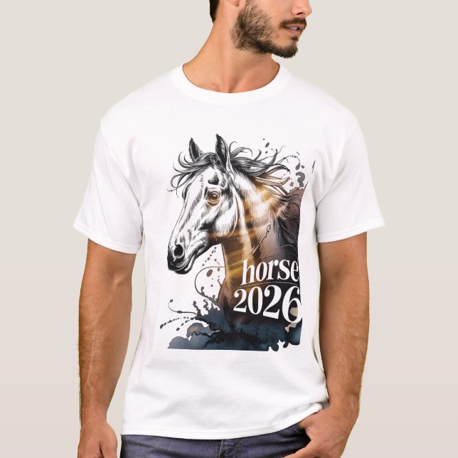 Camiseta Año del Caballo 2026 (Anverso)