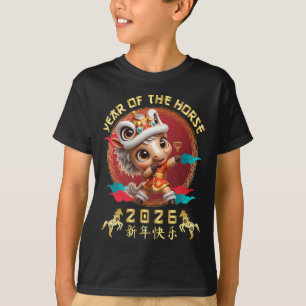 Camiseta Año Del Caballo 2026 Cute Año Nuevo Lunar Chino