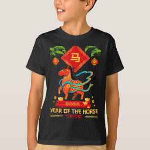 Camiseta Año del Caballo 2026 Feliz Año Nuevo Chino 2026