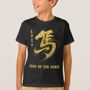 Camiseta Año del Caballo 2026 Feliz Año Nuevo Lunar Chino