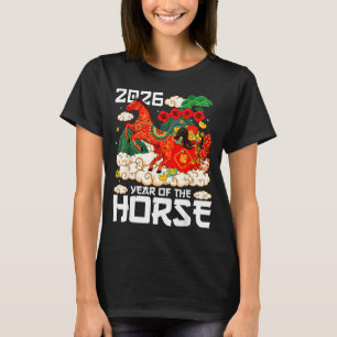 Camiseta Año del Caballo 2026 Feliz Año Nuevo Lunar Chino