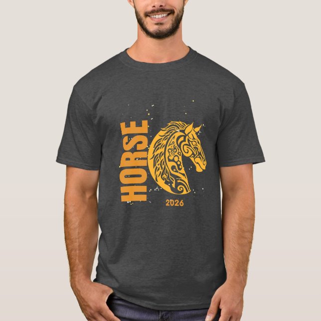 Camiseta Año del caballo amarillo 2026 (Anverso)