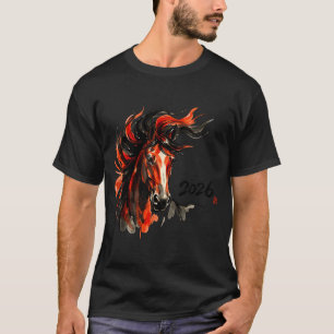 Camiseta Año del Caballo Año Nuevo Chino 2026 Arte