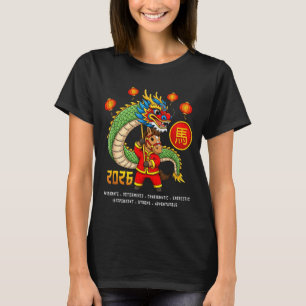 Camiseta Año del Caballo Baile del Dragón Año Nuevo Chino Z
