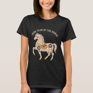 Camiseta Año del Caballo de Fuego 2026 Año Nuevo Chino Fest