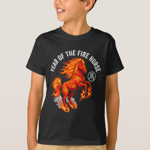 Camiseta Año del Caballo de Fuego 2026 Zodiac Chino Lunar N