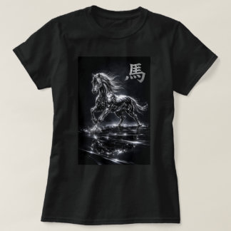 Camiseta Año del Caballo del Zodiaco Chino Fu 0046424