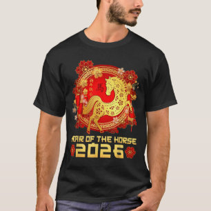 Camiseta Año del Caballo Feliz Año Nuevo Lunar Chino 202