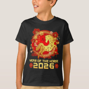 Camiseta Año del Caballo Feliz Año Nuevo Lunar Chino 202
