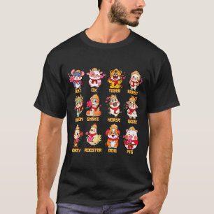Camiseta Año del Caballo Signos del Zodiaco Chino Luna