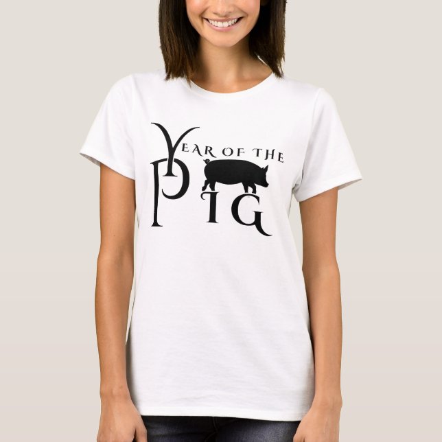 Camiseta Año del cerdo (Anverso)