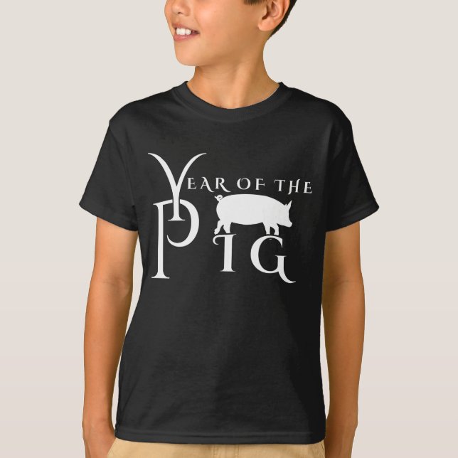 Camiseta Año del cerdo (Anverso)