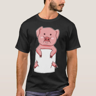 Camiseta Año Del Cerdo Lucky Mama Pig En Pocket Funny Pig