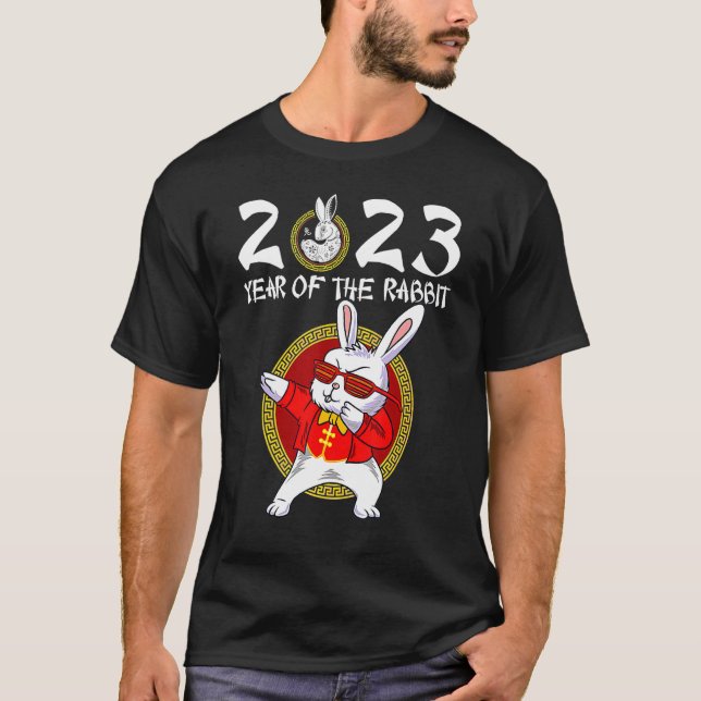 Camiseta Año Del Conejo 2023 Año Nuevo Chino Zodiaco 20 (Anverso)