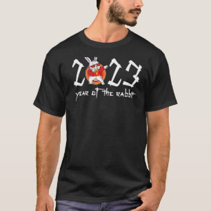 Camiseta año del conejo 2023 Conejo zodiaco chino Luna
