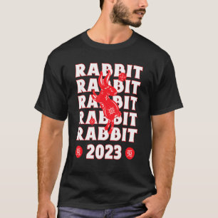 Camiseta año del conejo 2023 estético Harajuku gráfico