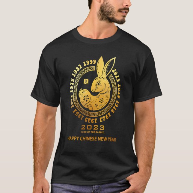 Camiseta Año del Conejo - Año Nuevo zodiaco chino 2023 (Anverso)