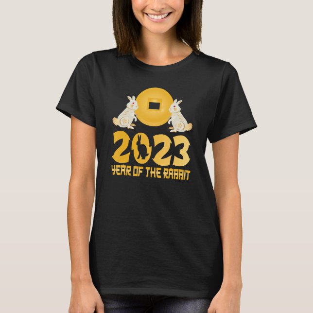 Camiseta Año Del Conejo Feliz Año Nuevo Chino 2023 (Anverso)