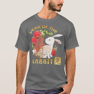 Camiseta Año del Conejo Feliz Año Nuevo Lunar 2023 T-Shi