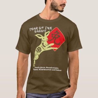 Camiseta Año del Conejo Feliz Año Nuevo Lunar Zodiaco Chino