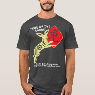 Camiseta Año del Conejo Feliz Año Nuevo Lunar Zodiaco Chino