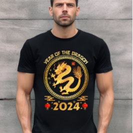 Camiseta Año del Dragón 2024- Año Nuevo Lunar 2024 T-Shi