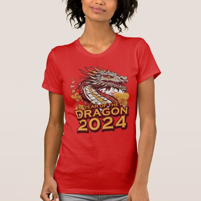 Camiseta Año del dragón 2024 Estela femenina (Anverso)