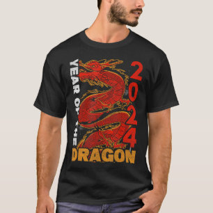 Camiseta Año Del Dragón 2024 Nuevo Y Lunar Chino Zodiaco