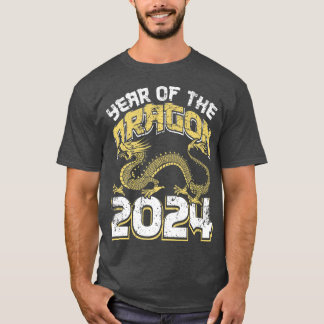 Camiseta Año Del Dragón 2024 Nuevo Y Lunar Chino Zodiaco