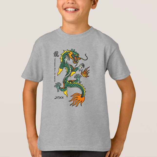 Camiseta Año del dragón chino (Anverso)