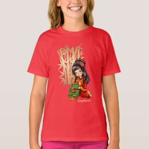 Camiseta Año del dragón chino   Entrega de nombre personali