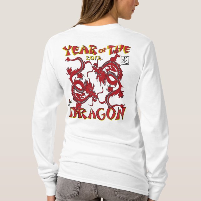 Camiseta Año del dragón - Dragón chino (Reverso)