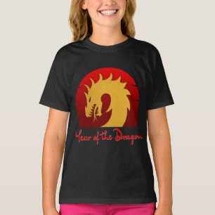 CAMISETA AÑO DEL DRAGÓN ORO ROJO
