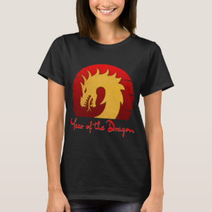 CAMISETA AÑO DEL DRAGÓN ORO ROJO